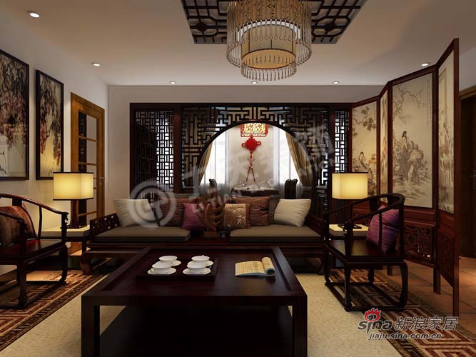 中式 二居 客厅图片来自阳光力天装饰在我的专辑280388的分享