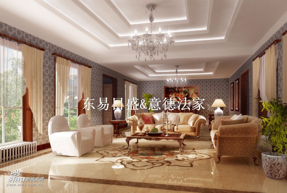 欧式 别墅 客厅图片来自用户2772856065在香山清琴（西山别墅）25的分享