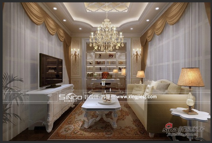 欧式 别墅 客厅图片来自用户2557013183在典雅和大气欧式简约风格25的分享