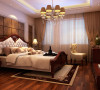 卧室则以稳重温馨的暖色调为主