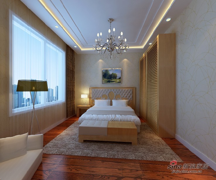 简约 二居 卧室图片来自用户2557010253在中国铁建国际城76平米打造清新自然设计43的分享