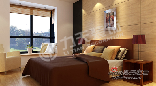 现代 二居 卧室图片来自阳光力天装饰在暖色调为主的现代简约59的分享