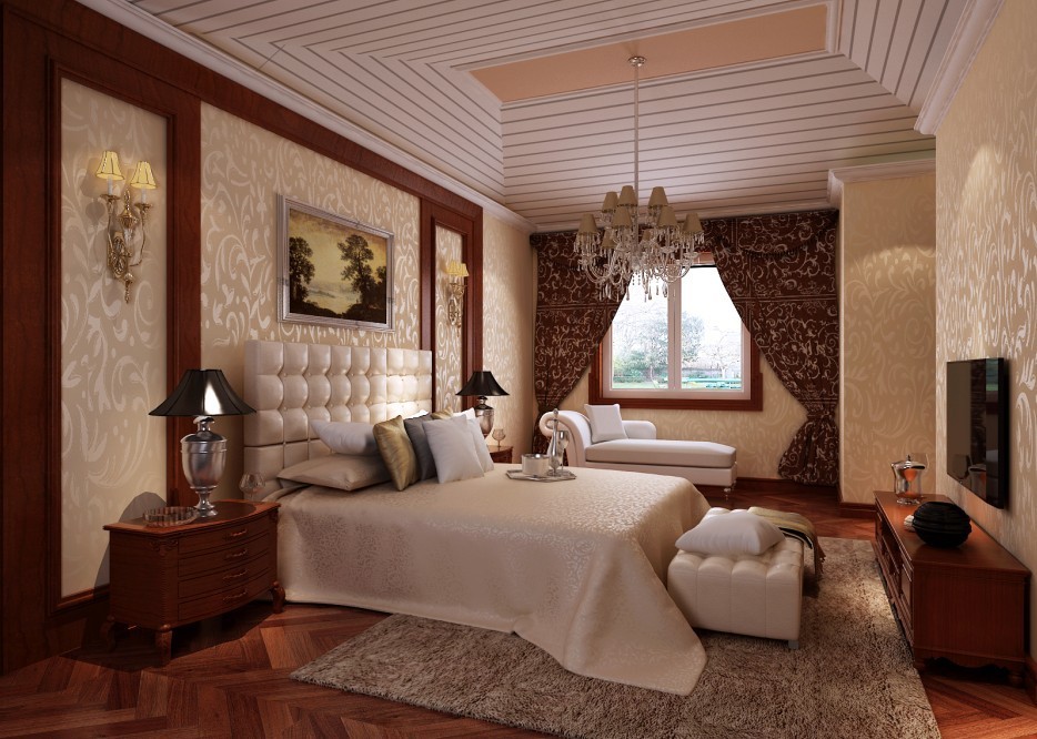 欧式 别墅 卧室图片来自用户2772856065在400平米欧式别墅装修华丽家居56的分享