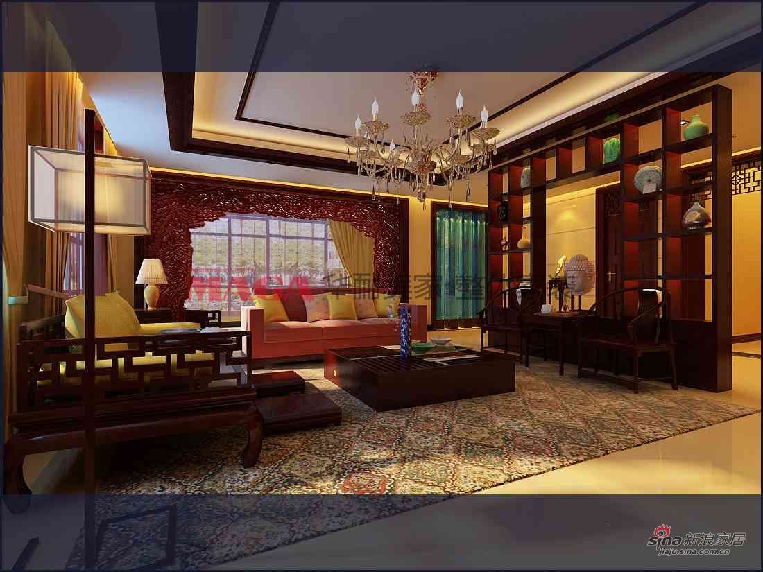 中式 别墅 客厅图片来自用户1907696363在400平低调奢华品味别墅95的分享