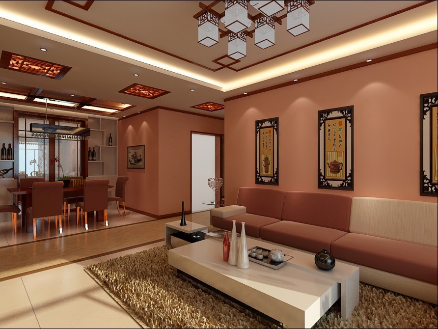 中式 二居 客厅图片来自用户1907659705在86平米中式风格2居室打造温馨家居90的分享