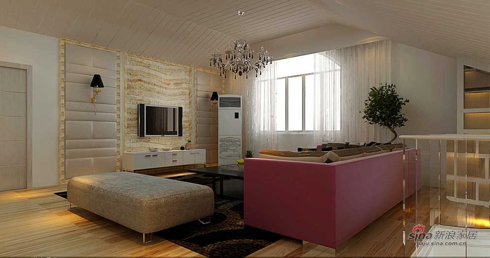 简约 复式 客厅图片来自用户2737759857在紫色淡雅复式现代简约风格94的分享