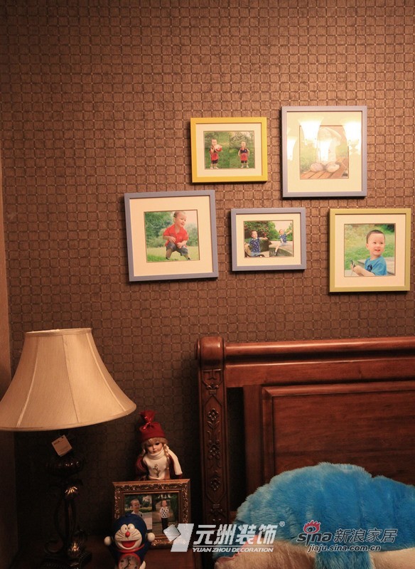 美式 三居 卧室图片来自用户1907685403在144平米美式风格三居设计37的分享