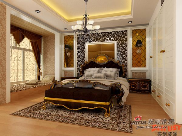 北欧 别墅 卧室图片来自用户1903515612在花20万装320平米的新低调奢华欧式设计60的分享