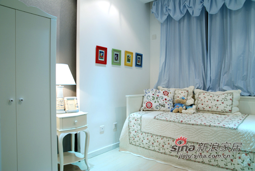欧式 二居 儿童房图片来自用户2746869241在113平空间爱琴海样板房24的分享