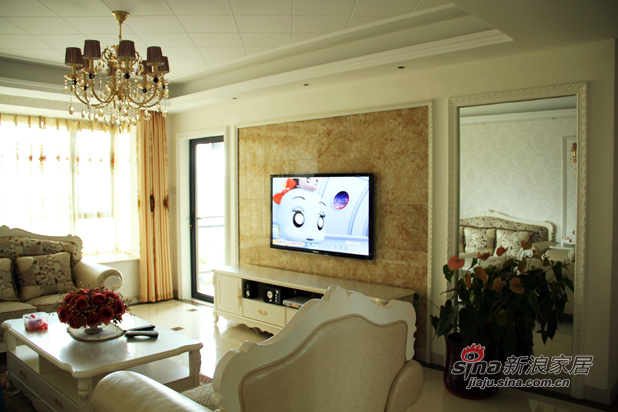 欧式 三居 客厅图片来自用户2746948411在12万打造北京白领140平欧式极简85的分享