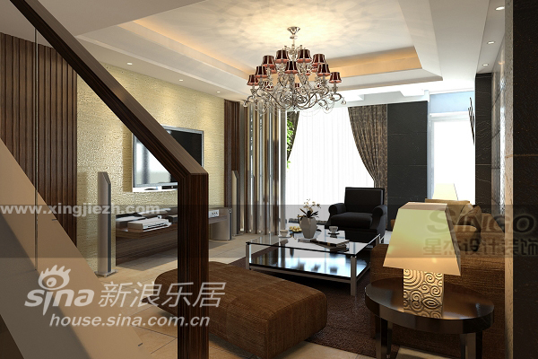 欧式 复式 客厅图片来自用户2557013183在保利叶上海56的分享