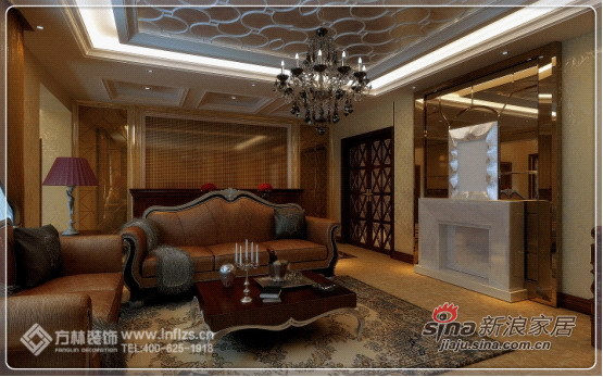 欧式 四居 客厅图片来自用户2557013183在150平欧式系列之古典的华贵气质61的分享