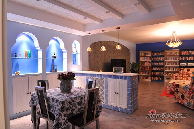 地中海 别墅 餐厅图片来自用户2756243717在120天打造3口之家地中海风情32的分享