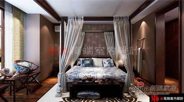 中式 四居 卧室图片来自用户1907659705在新中式江南韵味57的分享