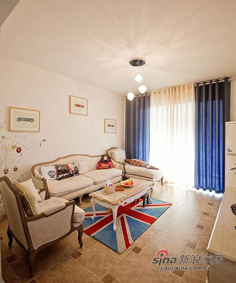 欧式 三居 客厅图片来自用户2746889121在10万装修90平法式美居31的分享