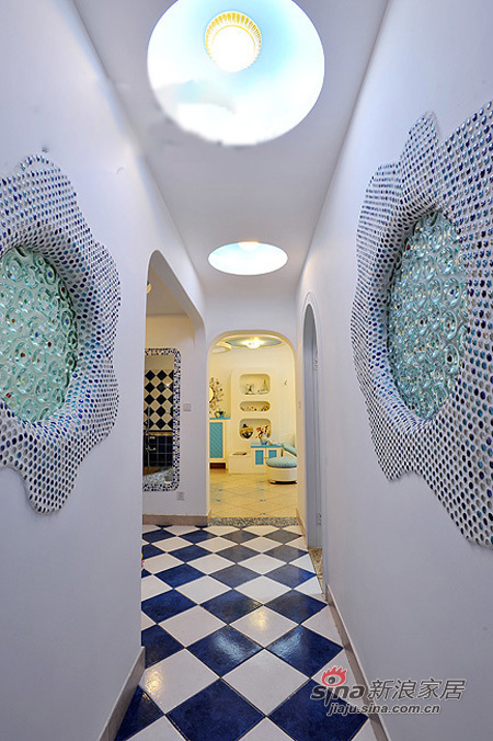 地中海 三居 客厅图片来自佰辰生活装饰在30万打造117平蔚蓝地中海3居室99的分享