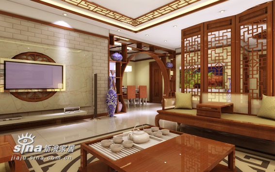 中式 四居 客厅图片来自用户2748509701在太原·华宇中式57的分享