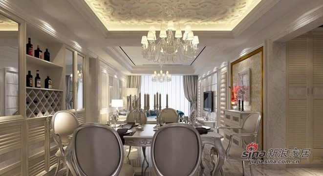 欧式 三居 客厅图片来自佰辰生活装饰在8万装120平低调奢华欧式居21的分享