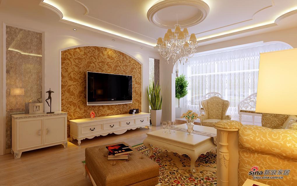 欧式 二居 客厅图片来自用户2746953981在6.4万元 打造松浦观江国际 欧式风格10的分享