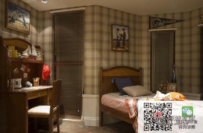 美式 别墅 卧室图片来自用户1907686233在175平美式风格案例欣赏32的分享