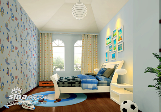 简约 别墅 儿童房图片来自用户2737735823在23万装修403平米设计方案21的分享