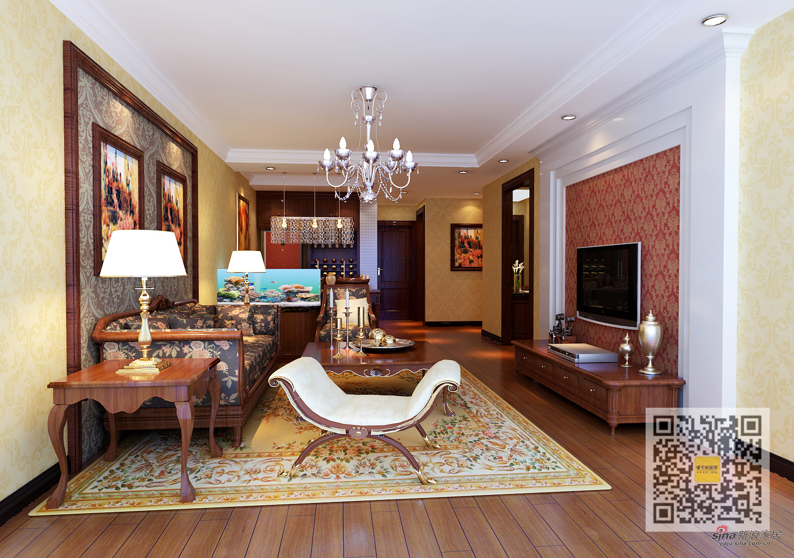 欧式 二居 客厅图片来自用户2746869241在雍和家园简欧风格两居室61的分享