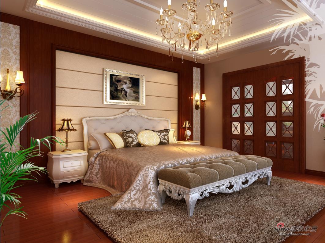 中式 别墅 卧室图片来自用户1907659705在中式古典配饰实景57的分享