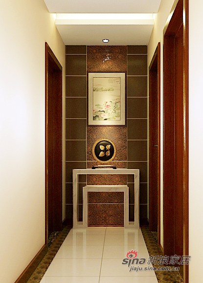 中式 四居 玄关图片来自用户1907661335在现代东方主义200平米四室两厅48的分享