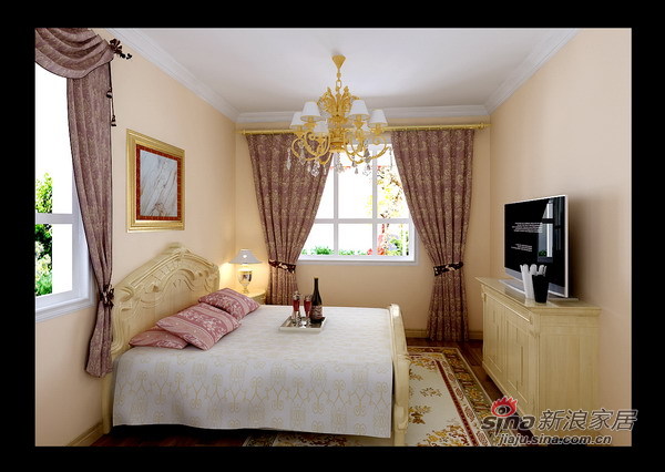 欧式 三居 卧室图片来自用户2772873991在怡美家园欧美风情家44的分享