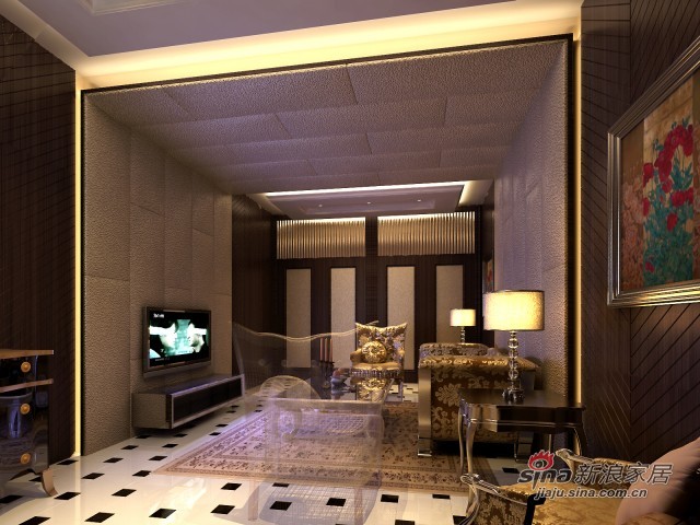 欧式 别墅 客厅图片来自用户2746953981在异域风格圣地维拉74的分享