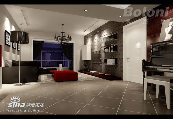 简约 一居 客厅图片来自用户2738820801在现代风格样板间41的分享