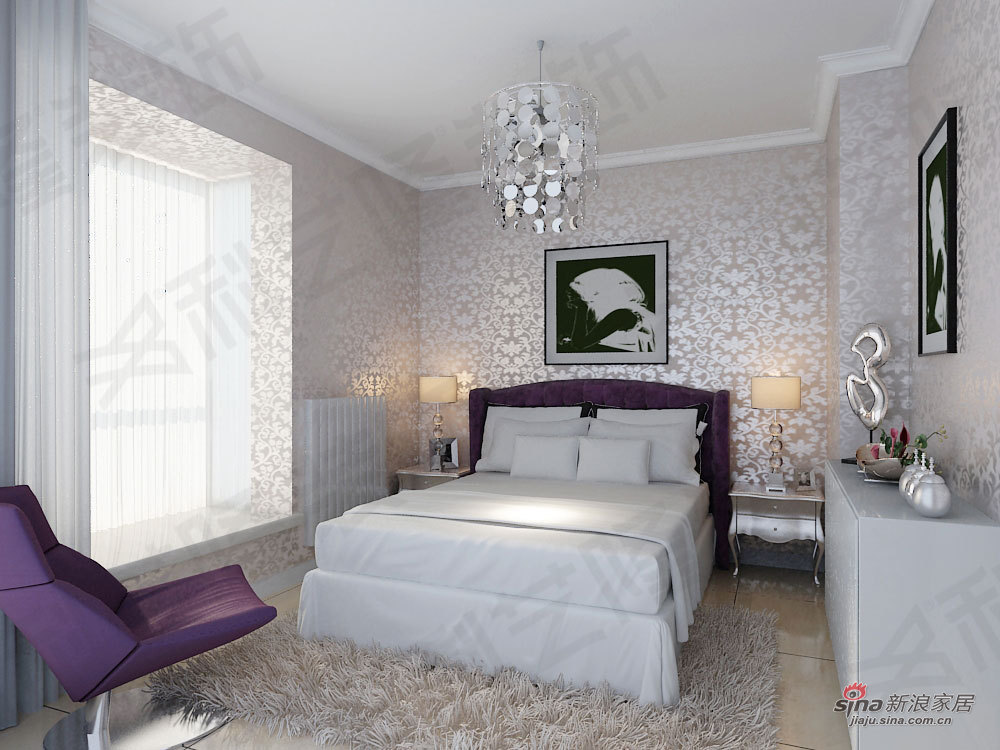 欧式 一居 卧室图片来自用户2772873991在科艺隆装饰一居室新欧式风格17的分享