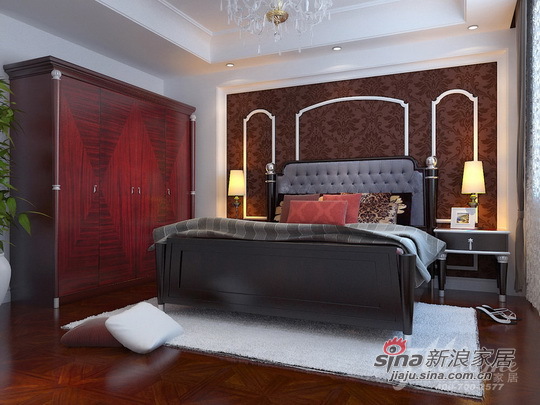 简约 三居 卧室图片来自用户2738845145在6万装112平新古典风格三居30的分享