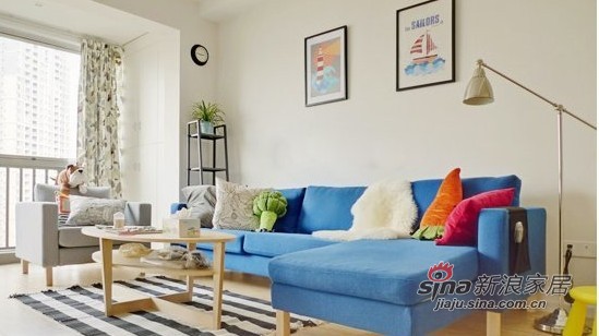 简约 二居 客厅图片来自用户2738093703在70平狂热宜家粉拥有14万宜家家具的精致美居68的分享