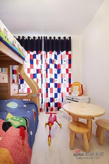简约 复式 儿童房图片来自用户2738813661在一套200平方简约低调奢华混搭四居室复式55的分享