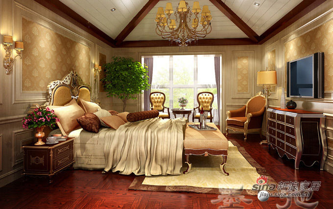 简约 一居 客厅图片来自用户2737950087在160万装轻古典豪华别墅64的分享