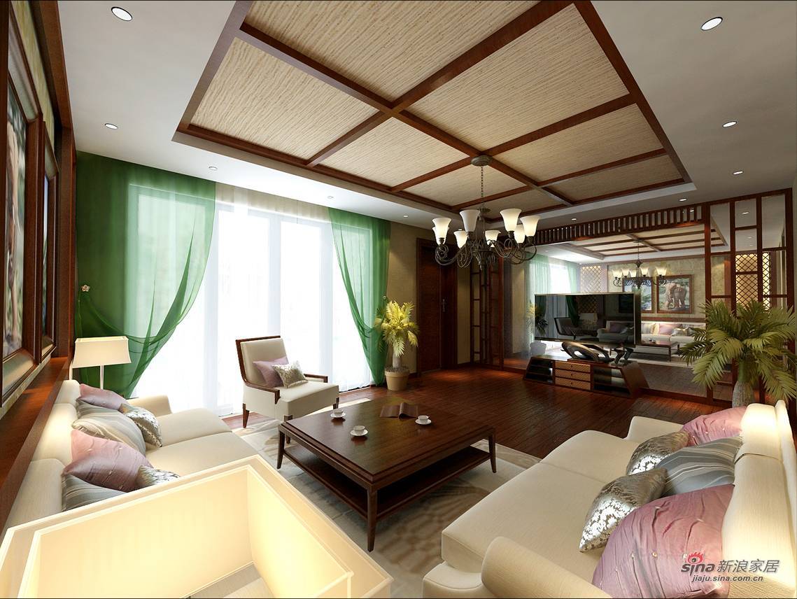 其他 别墅 客厅图片来自用户2737948467在【高清】唯美东南亚风格别墅装修效果图21的分享