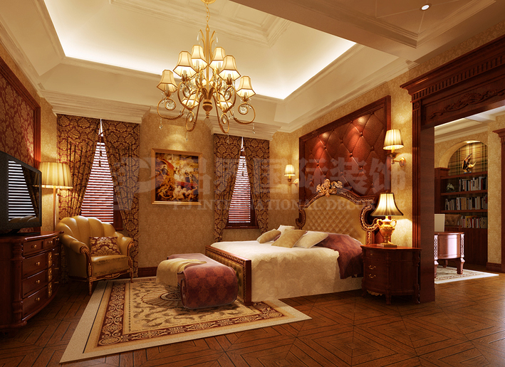 欧式 别墅 卧室图片来自用户2746889121在浪漫、典雅的欧式风格21的分享