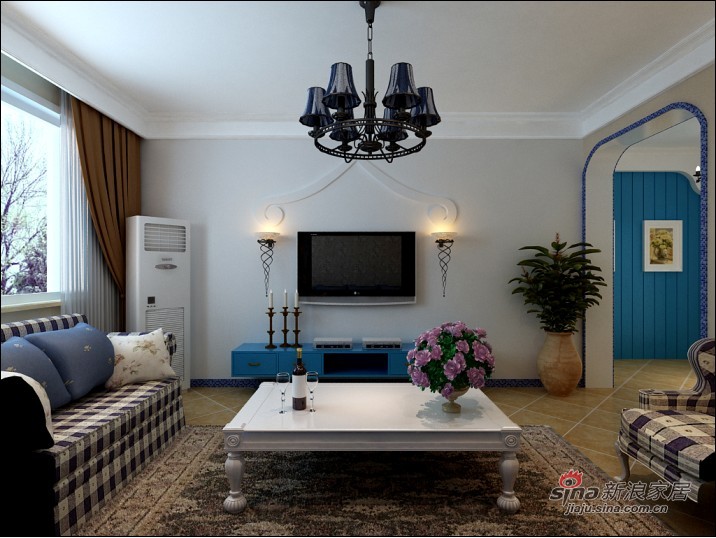 地中海 三居 客厅图片来自用户2756243717在8万打造140平地中海风格设计64的分享