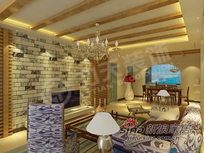 地中海 一居 客厅图片来自阳光力天装饰在华丽绚烂的地中海风格95的分享