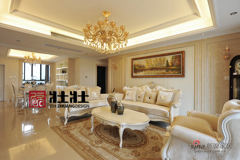 欧式 公寓 客厅图片来自用户2746948411在189㎡银色家居之大方雅致欧式风40的分享