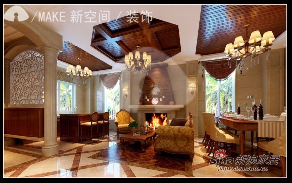 美式 三居 客厅图片来自用户1907685403在110平美式优雅的暖意空间3居32的分享