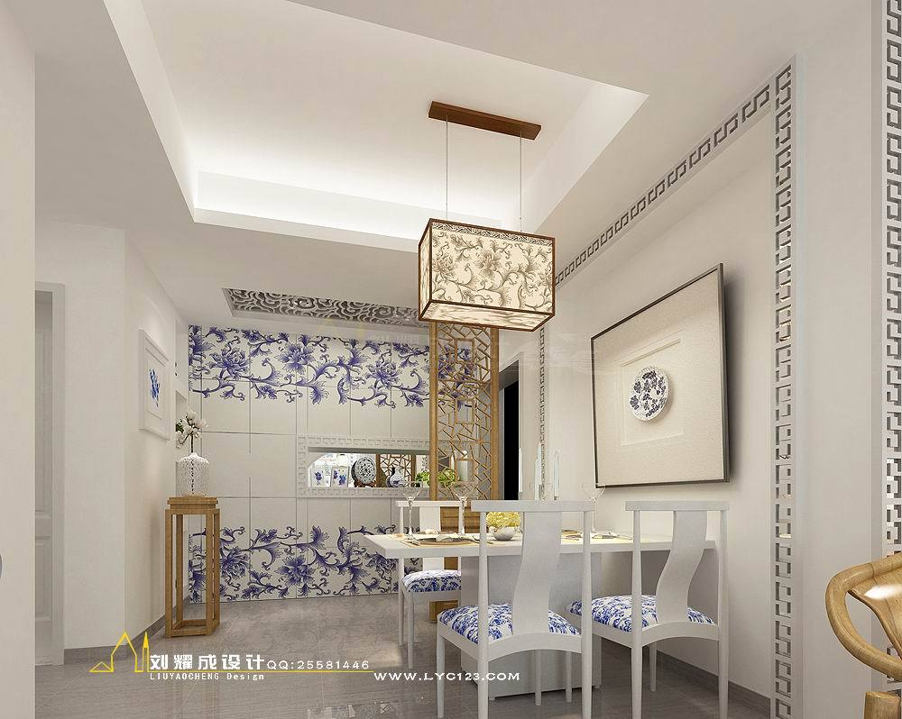 中式 三居 餐厅图片来自用户1907659705在12万营造11平穿越“青花瓷”的爱恋94的分享