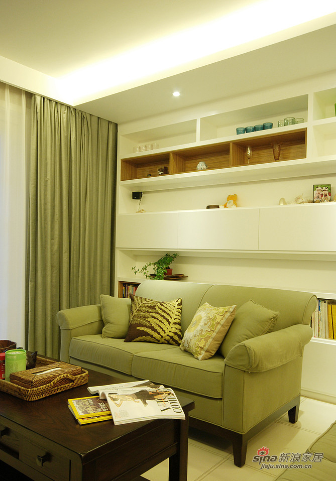 现代 三居 客厅 舒适图片来自装修微日记在【高清】120平灰色调简约现代3居11的分享