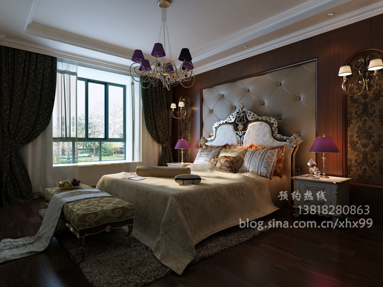 欧式 二居 卧室图片来自用户2746889121在简欧风格125平低调奢华99的分享