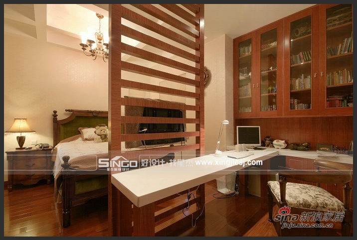简约 别墅 卧室图片来自用户2737950087在中式儒雅与西式奢华完美融合70的分享