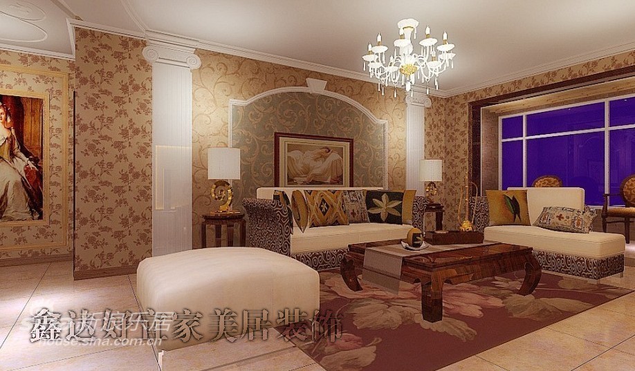 欧式 三居 客厅图片来自用户2745758987在帝景华府62的分享