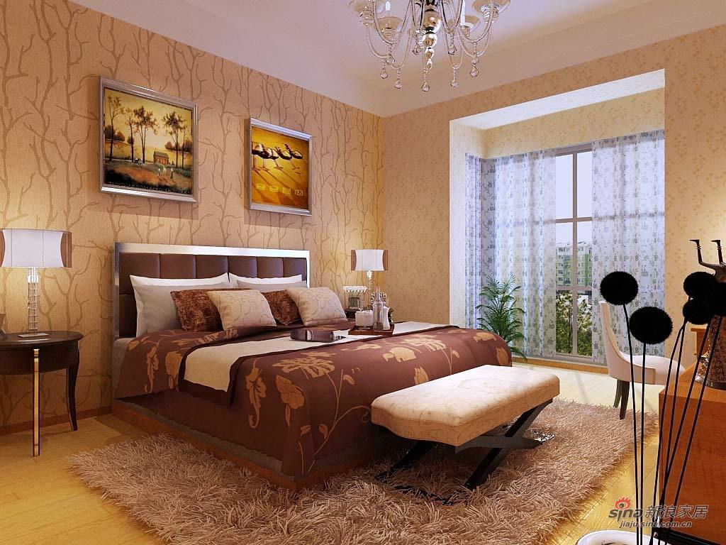 中式 四居 卧室图片来自用户1907659705在简约中式四房42的分享