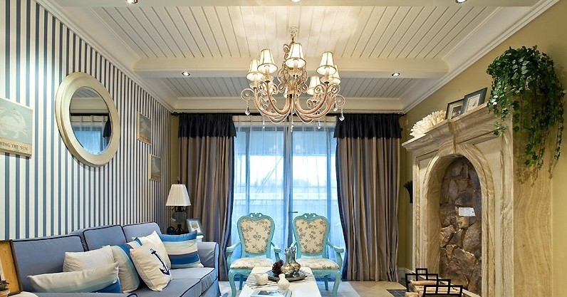 地中海 三居 客厅图片来自用户2757320995在130平地中海风格装修 享受蓝色清新家31的分享
