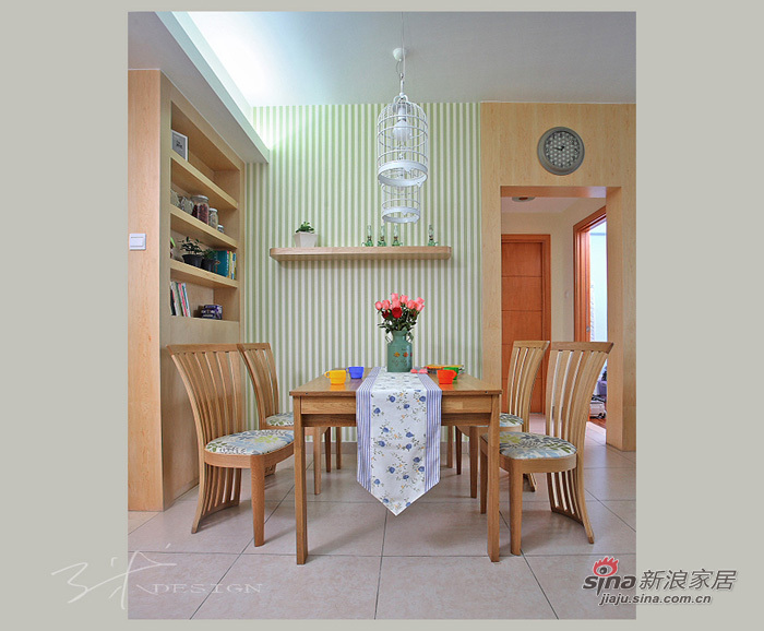 中式 三居 餐厅图片来自用户1907659705在153平现代中式清新大三居55的分享